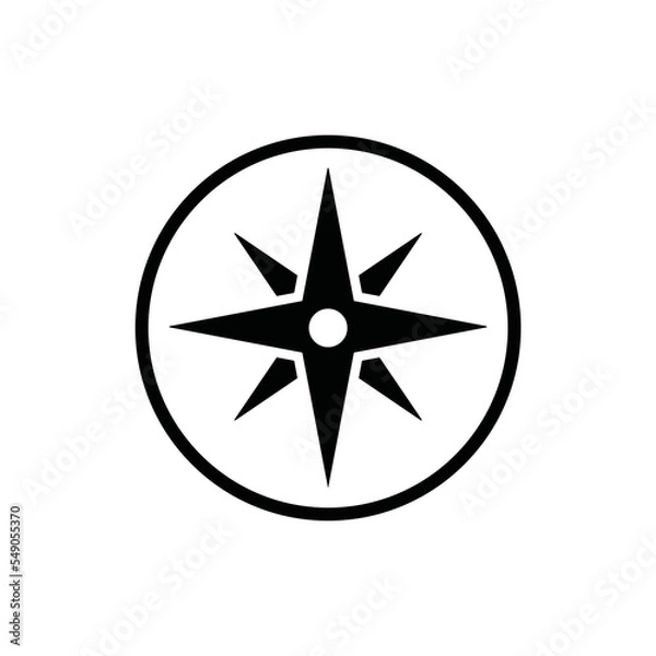 Fototapeta compass icon design vector template