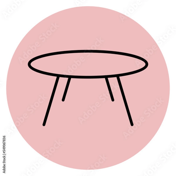 Fototapeta table icon