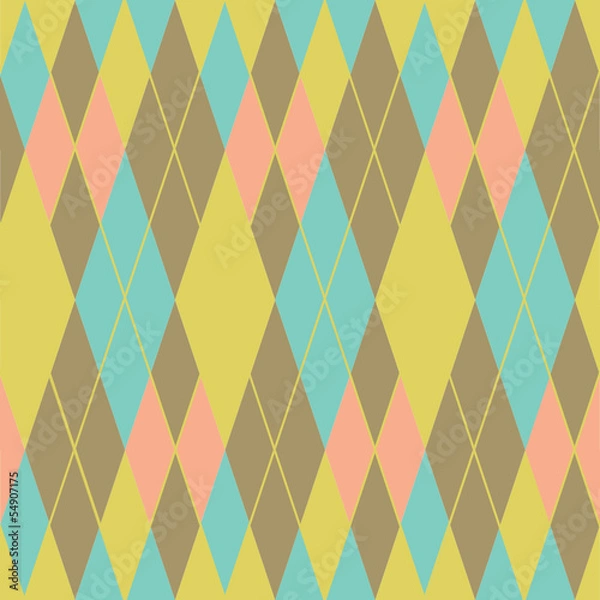 Fototapeta Geometric seamless pattern