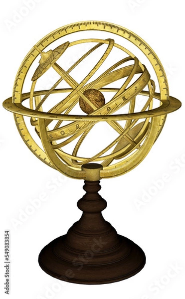 Obraz Antique celestial sphere - 3D render