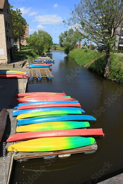 Fototapeta Boote in Diksmuide.