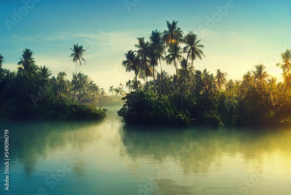Obraz tropical island background
