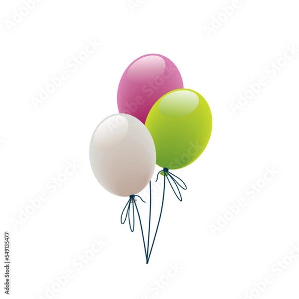 Obraz balloon logo design, balloon logo eps