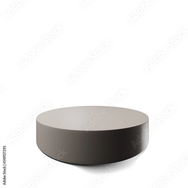 Fototapeta 3D rendering podium with transparent background 7