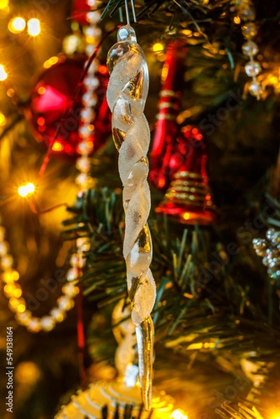 Obraz christmas tree with lights