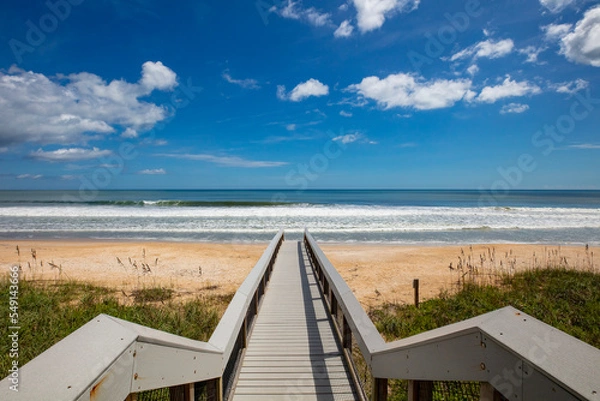 Obraz "Jacksonville Beach Boardwalk Access"
