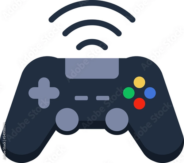 Fototapeta Wireless game controller icon.