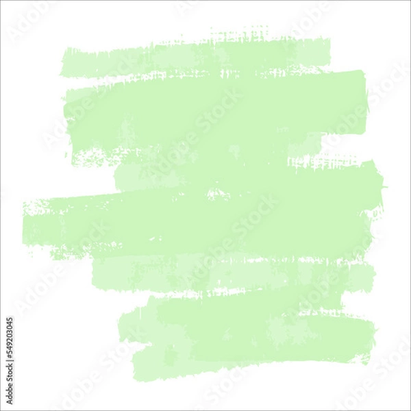 Obraz A green delicate cute spot of paint without a background. Vector brushstroke for backgrounds and other designs.