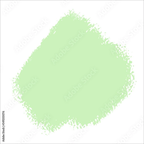 Obraz A green delicate cute spot of paint without a background. Vector brushstroke for backgrounds and other designs.