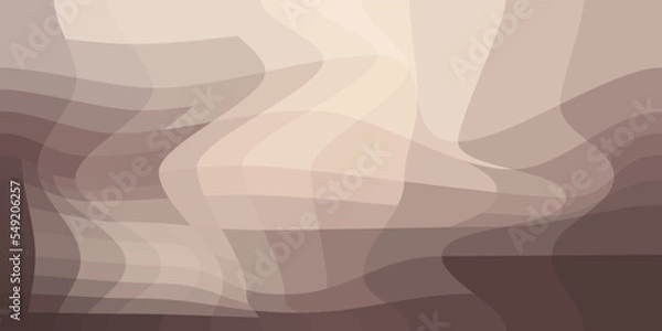 Obraz Coffee-milk gradient of quadrangles. Colorful abstract gradient consisting of rectangles. Spectral dynamic background of square shape. Geometric collection. Vector.