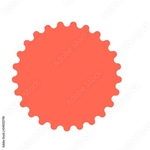 Obraz Flat Smooth Poly Pointed Circle