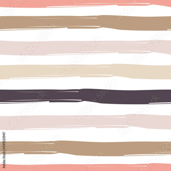 Fototapeta hand drawn striped seamless pattern for background