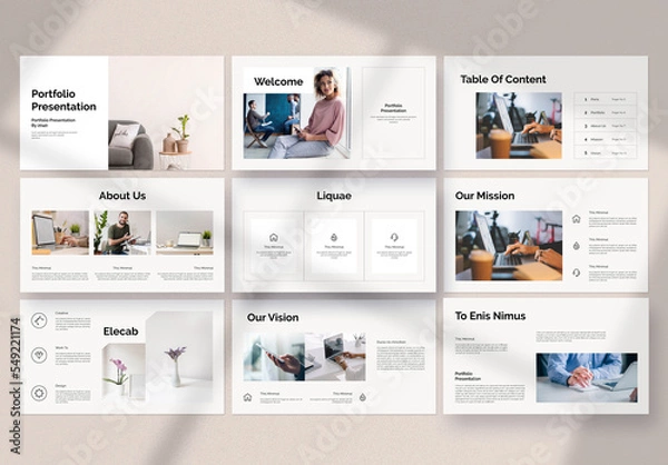 Fototapeta Portfolio Presentation