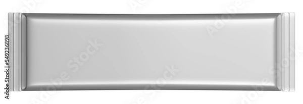 Fototapeta 3D rendering realistic chocolate bar packaging mock up template illustration