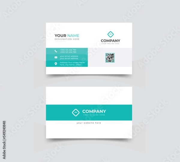 Obraz Simple Business Card Layout