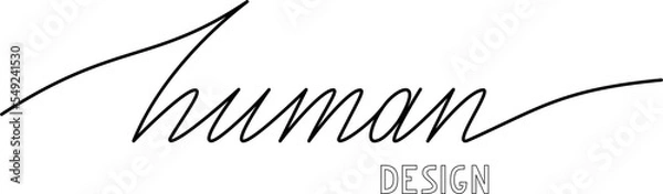 Obraz Human design sign