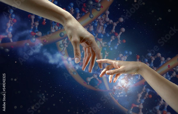 Obraz Ethernity. Human development and connection of generations, abstract backgrounds
