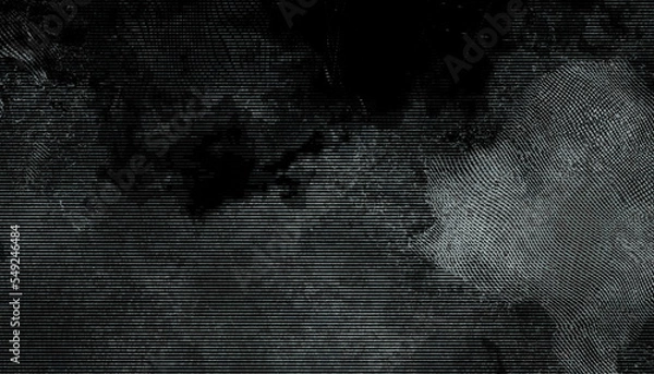 Fototapeta Grunge hatching black stains and engrave scratch lines. Scratched paint texture set. Abstract grungy backgrounds, light hand drawn monochrome pattern vintage design element in dark paper	