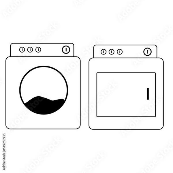 Obraz Washer and dryer icon