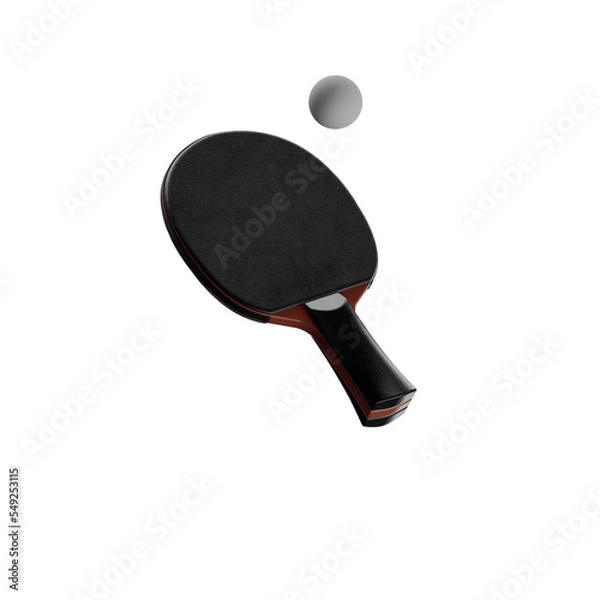 Obraz Ping pong racket illustration 3D