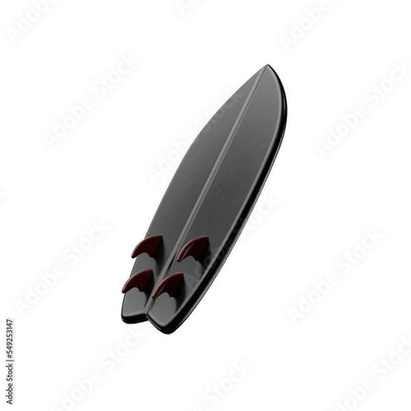 Obraz Surfboard illustration 3D
