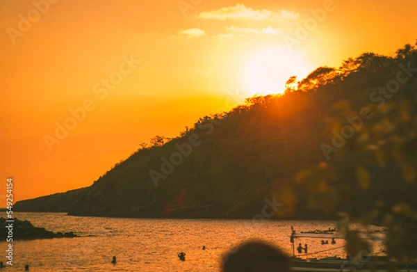 Obraz sunset in the mountains