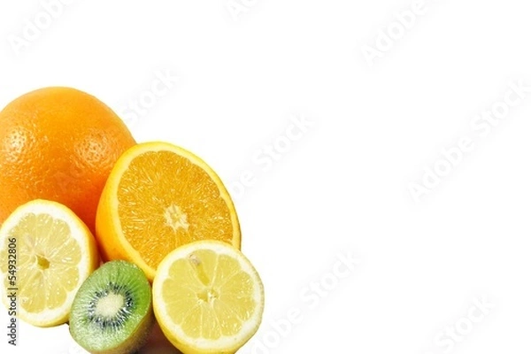 Obraz Fruit isolated on white background