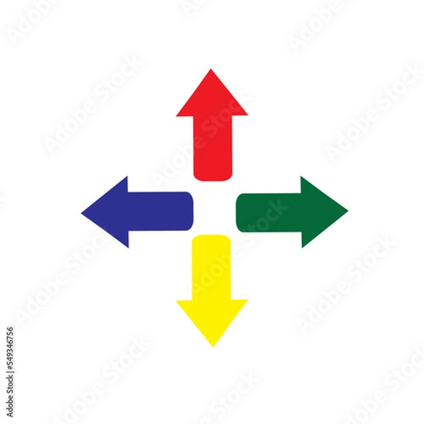 Obraz arrows icon, arrows logo, arrows vector design