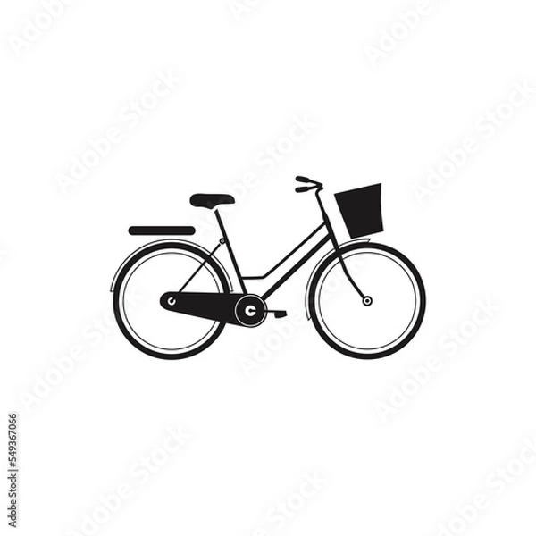 Obraz Bicycle vector silhouette