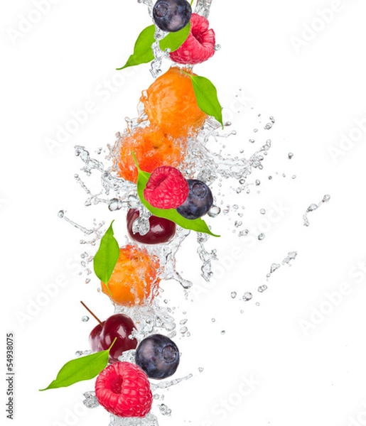 Obraz Świeże owoce w wodzie