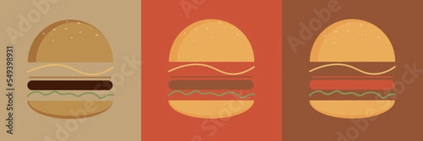 Fototapeta Burger logo/ icon