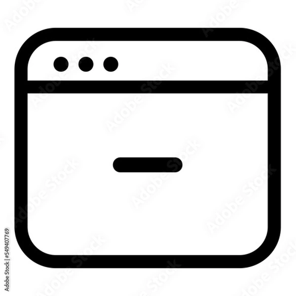 Obraz Editable windows ui icons vector illustrations