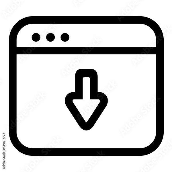 Obraz Editable windows ui icons vector illustrations