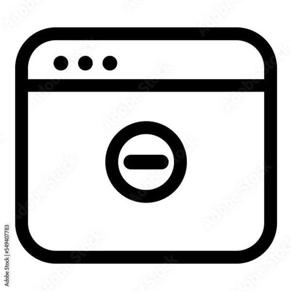 Obraz Editable windows ui icons vector illustrations