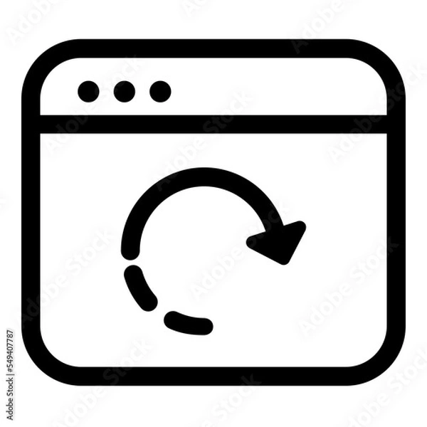 Obraz Editable windows ui icons vector illustrations