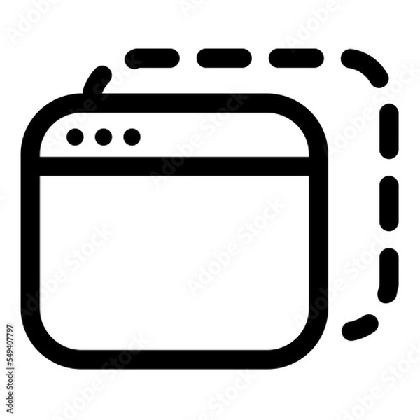Obraz Editable windows ui icons vector illustrations