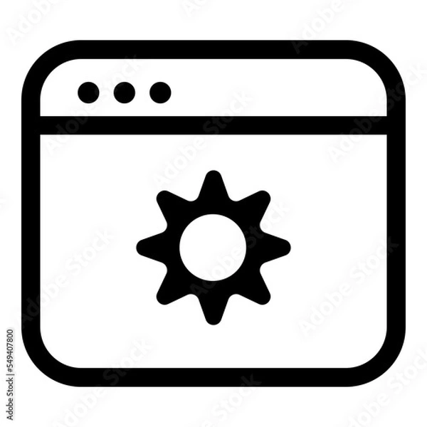 Obraz Editable windows ui icons vector illustrations