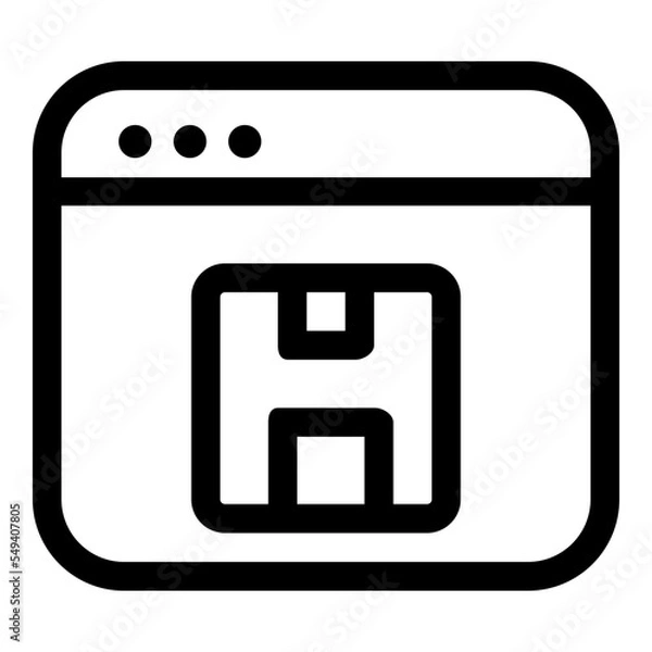 Obraz Editable windows ui icons vector illustrations