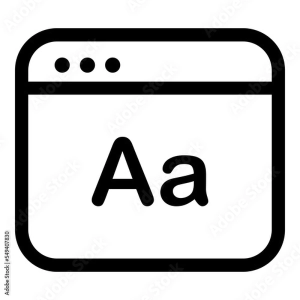 Obraz Editable windows ui icons vector illustrations