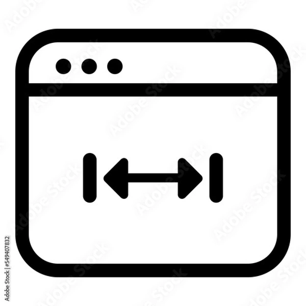 Obraz Editable windows ui icons vector illustrations