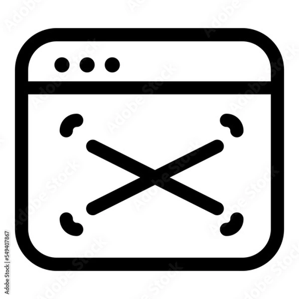 Obraz Editable windows ui icons vector illustrations