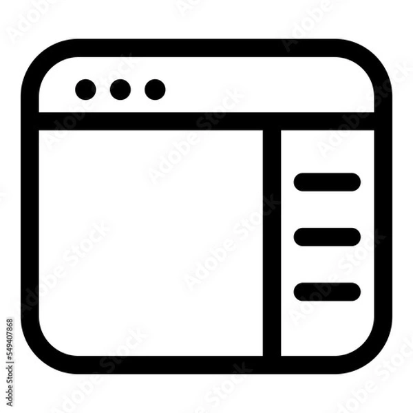 Obraz Editable windows ui icons vector illustrations