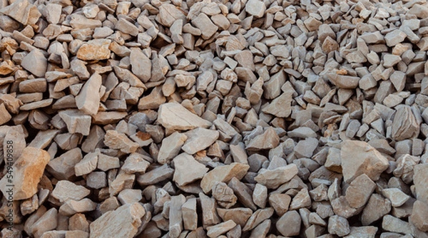 Obraz Background of small grey stones. 