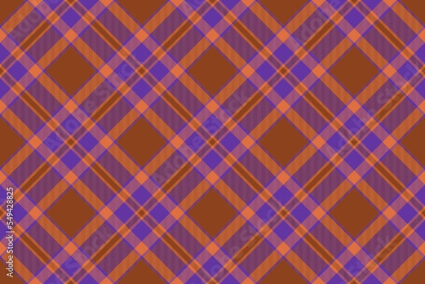 Obraz Fabric seamless vector. Textile plaid check. Tartan texture pattern background.