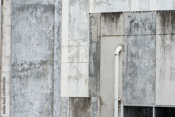 Fototapeta Concrete wall of building construction for abstract background. 