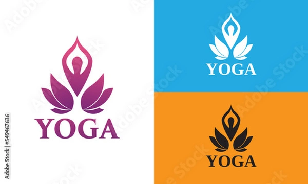 Obraz Yoga logo design