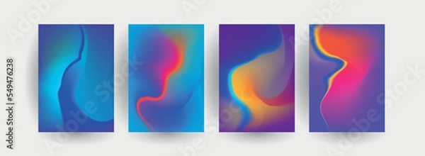 Obraz Abstract gradient vector background for business brochure cover design	