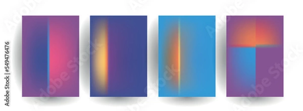 Obraz Abstract gradient vector background for business brochure cover design	