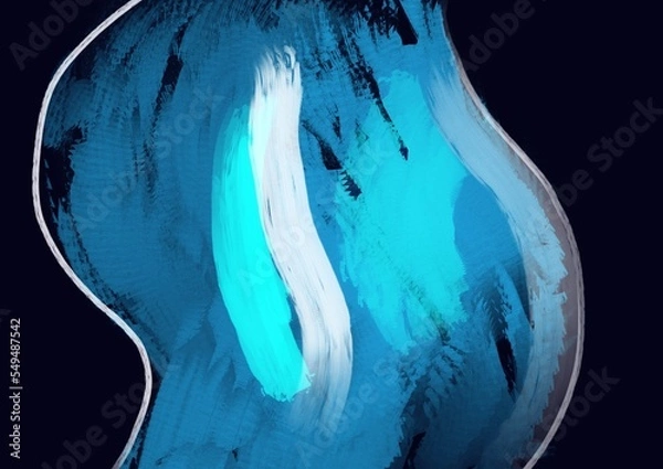 Fototapeta Abstract paint brushes background