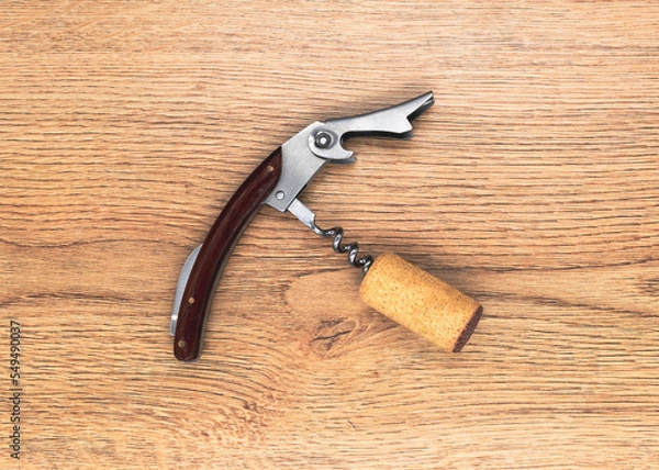 Obraz pulls wine corks on wood